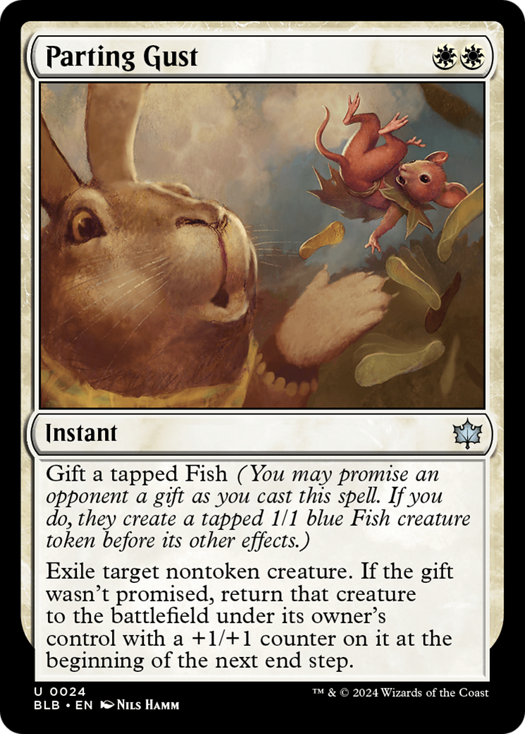 Parting Gust (BLB-024) - Bloomburrow Foil