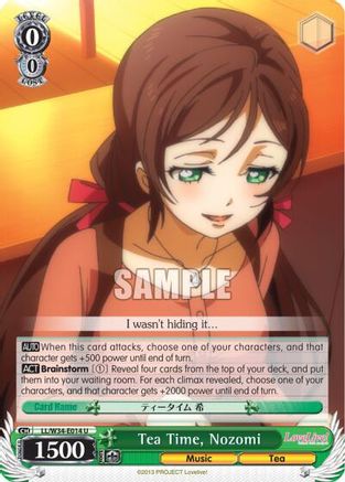 Tea Time, Nozomi (LL/W34-E014 U) - Love Live! Vol. 2