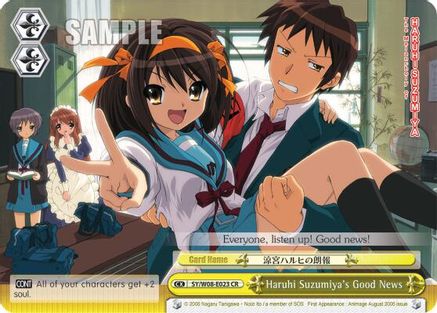 Haruhi Suzumiya's Good News (SY/W08-E023 CR) - The Melancholy of Haruhi Suzumiya