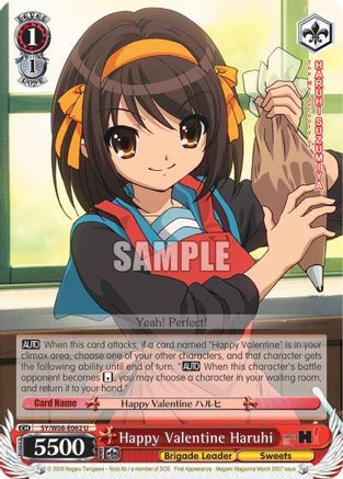 Happy Valentine Haruhi (SY/W08-E062 U) - The Melancholy of Haruhi Suzumiya