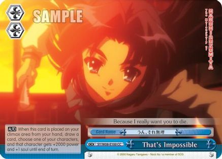 That's Impossible (SY/W08-E100 CC) - The Melancholy of Haruhi Suzumiya