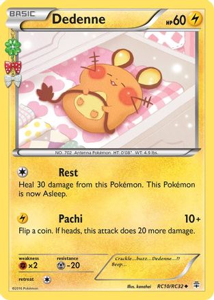 Dedenne RC10/RC32 - Holofoil Generations Radiant Collection - Uncommon