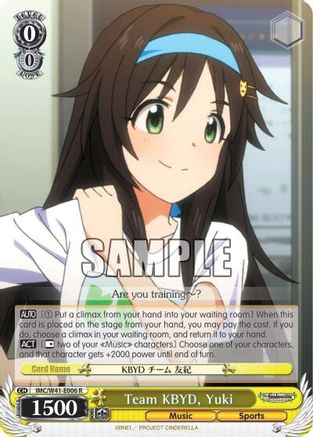 Team KBYD, Yuki (IMC/W41-E006 R) - The iDOLM@STER Cinderella Girls
