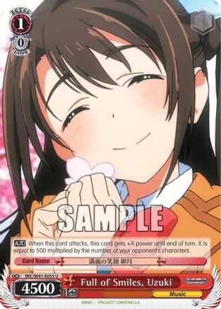 Full of Smiles, Uzuki (IMC/W41-E055 U) - The iDOLM@STER Cinderella Girls