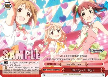 Happyx2 Days (RRR) (IMC/W41-E072R RRR) - The iDOLM@STER Cinderella Girls