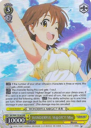WONDERFUL M@GIC!! Mio (RRR) (IMC/W41-TE16R RRR) - The iDOLM@STER Cinderella Girls