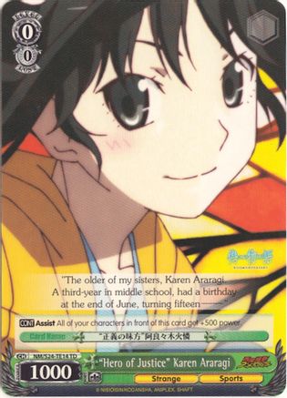 "Hero of Justice" Karen Araragi (NM/S24-TE14 TD) - NISEMONOGATARI