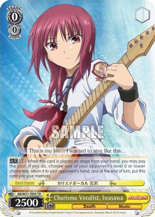 Charisma Vocalist, Iwasawa (AB/W31-TE03 TD) - Angel Beats! Re:Edit