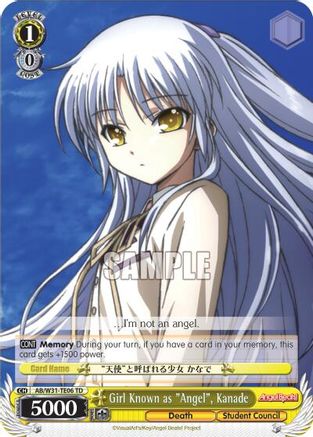 Girl Known as "Angel", Kanade (AB/W31-TE06 TD) - Angel Beats! Re:Edit