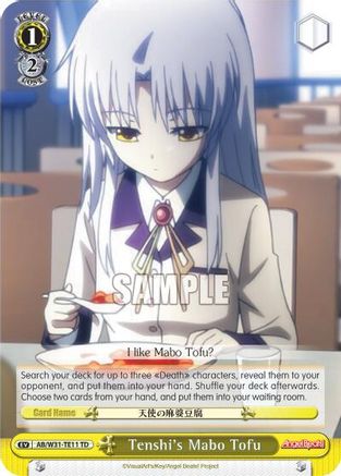 Tenshi's Mabo Tofu (AB/W31-TE11 TD) - Angel Beats! Re:Edit