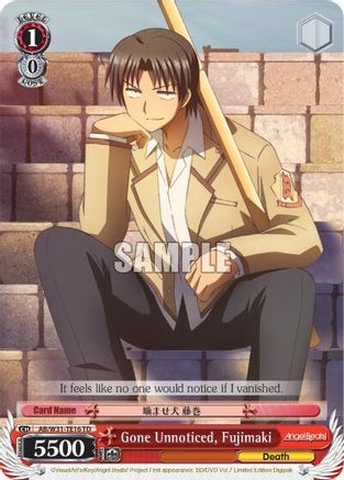 Gone Unnoticed, Fujimaki (AB/W31-TE16 TD) - Angel Beats! Re:Edit