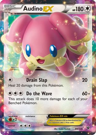 Audino EX 084/124 - Holofoil XY Fates Collide - Ultra Rare