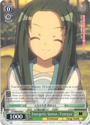 Energetic Senior, Tsuruya (Foil) (SY/WE09-E08) - The Melancholy of Haruhi Suzumiya Extra Booster