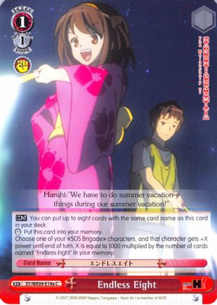 Endless Eight (A - Foil) (SY/WE09-E19a) - The Melancholy of Haruhi Suzumiya Extra Booster