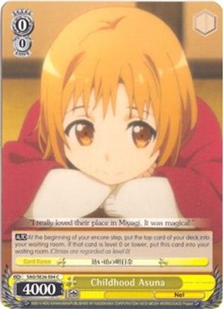 Childhood Asuna (SAO/SE26-E04 C) - Sword Art Online II Vol.2