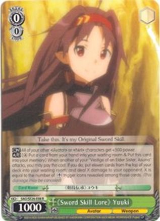 "Sword Skill Lore" Yuuki (SAO/SE26-E08 R) - Sword Art Online II Vol.2