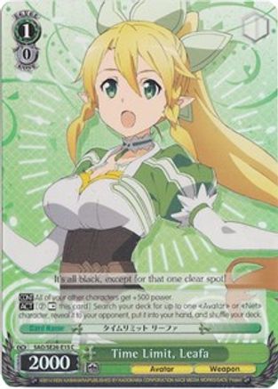 Time Limit, Leafa (Parallel Foil) (SAO/SE26-E15 C) - Sword Art Online II Vol.2