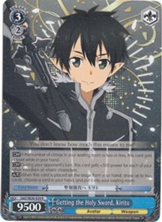 Getting the Holy Sword, Kirito (Parallel Foil) (SAO/SE26-E29 R) - Sword Art Online II Vol.2