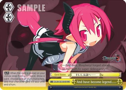 And have become legend...... (RRR) (DG/EN-S03-E043R RRR) - Disgaea
