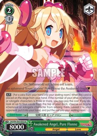 Awakened Angel, Pure Flonne (DG/EN-S03-E053 R) - Disgaea