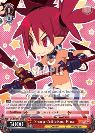 Sharp Criticism, Etna (DG/EN-S03-E105 U) - Disgaea