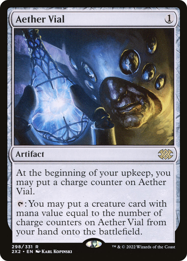Aether Vial (2X2-298) - Double Masters 2022 Foil