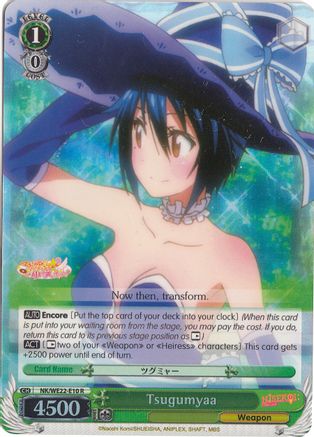 Tsugumyaa (Parallel Foil) (NK/WE22-E10) - NISEKOI Extra Booster