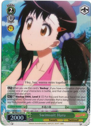Swimsuit Haru (Parallel Foil) (NK/WE22-E11) - NISEKOI Extra Booster
