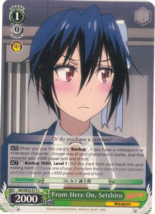 From Here On, Seishiro (NK/WE22-E17) - NISEKOI Extra Booster