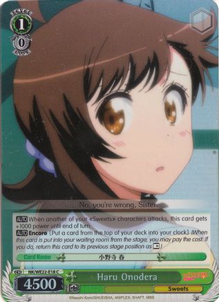 Haru Onodera (Parallel Foil) (NK/WE22-E18) - NISEKOI Extra Booster