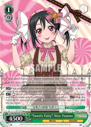 "Sweets Fairy" Nico Yazawa (SR) (LL/EN-W02-E013S SR) - Love Live! DX Vol.2