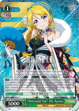 "Dressed Up" Eli Ayase (LL/EN-W02-E014 R) - Love Live! DX Vol.2