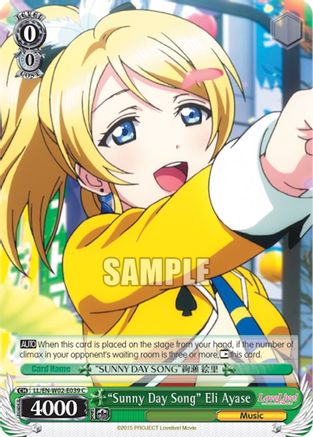 "Sunny Day Song" Eli Ayase (LL/EN-W02-E039 C) - Love Live! DX Vol.2
