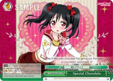 Special Chocolate (LL/EN-W02-E053 CR) - Love Live! DX Vol.2