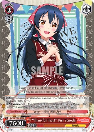 "Thankful Feast" Umi Sonoda (LL/EN-W02-E108 C) - Love Live! DX Vol.2