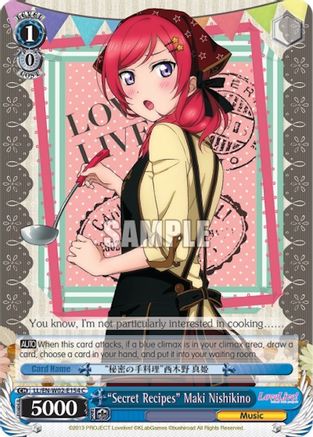 "Secret Recipes" Maki Nishikino (LL/EN-W02-E154 C) - Love Live! DX Vol.2