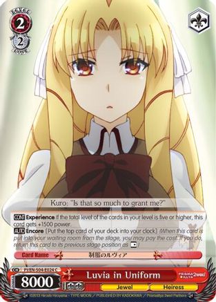 Luvia in Uniform (PI/EN-S04-E024 C) - Fate/kaleid liner PRISMA ILLYA DX