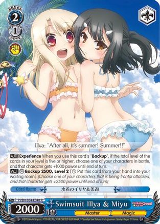 Swimsuit Illya & Miyu (PI/EN-S04-E040 R) - Fate/kaleid liner PRISMA ILLYA DX