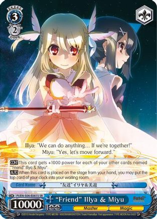 "Friend" Illya & Miyu (SR) (PI/EN-S04-E061S SR) - Fate/kaleid liner PRISMA ILLYA DX