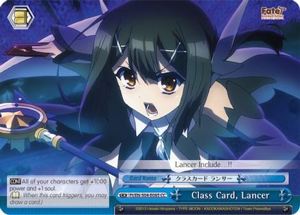 Class Card, Lancer (PI/EN-S04-E085 CC) - Fate/kaleid liner PRISMA ILLYA DX