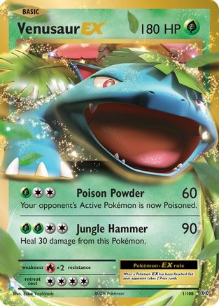Venusaur EX 001/108 - Holofoil XY Evolutions - Ultra Rare