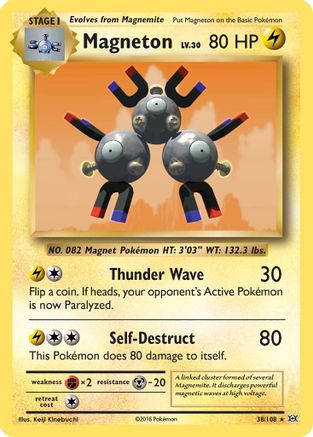 Magneton 038/108 - Holofoil XY Evolutions - Holo Rare