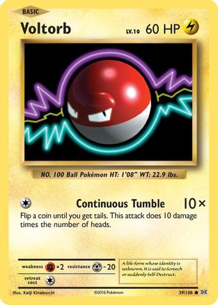 Voltorb 039/108 - Reverse Holofoil XY Evolutions - Common