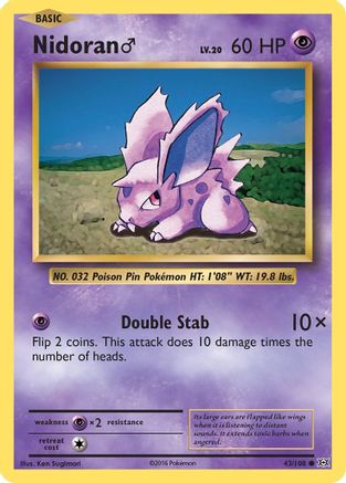 Nidoran M 043/108 XY Evolutions - Common