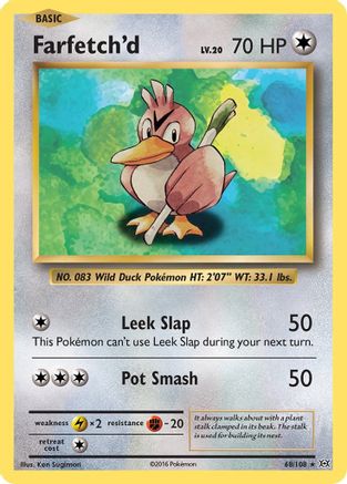 Farfetch'd 068/108 XY Evolutions - Rare