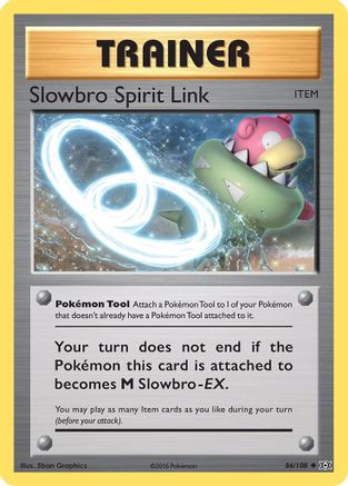 Slowbro Spirit Link 086/108 - Reverse Holofoil XY Evolutions - Uncommon