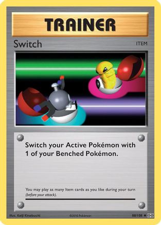 Switch 088/108 - Reverse Holofoil XY Evolutions - Uncommon
