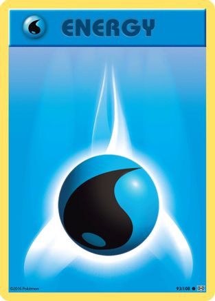 Water Energy 093/108 - Reverse Holofoil XY Evolutions - Common