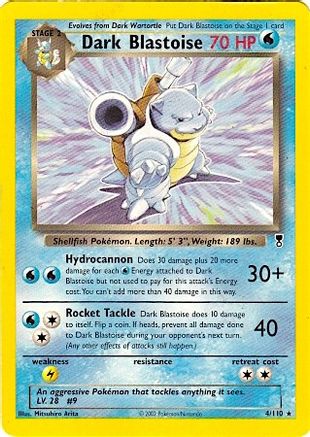 Dark Blastoise 004/110 Deck Exclusives - Rare