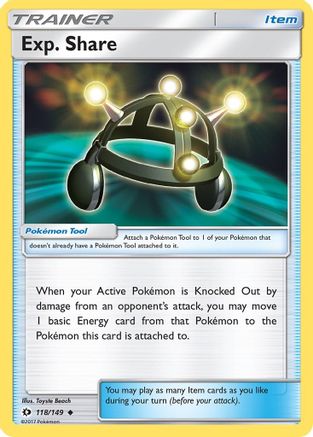 Exp. Share 118/149 SM Base Set - Uncommon